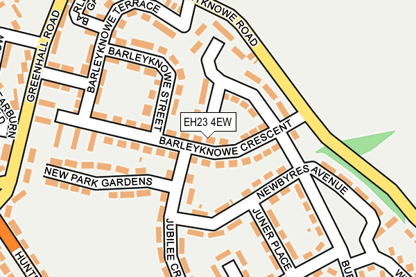 EH23 4EW map - OS OpenMap – Local (Ordnance Survey) EH23 4EW map - OS OpenMap – Local (Ordnance Survey)