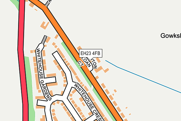 EH23 4FB map - OS OpenMap – Local (Ordnance Survey)