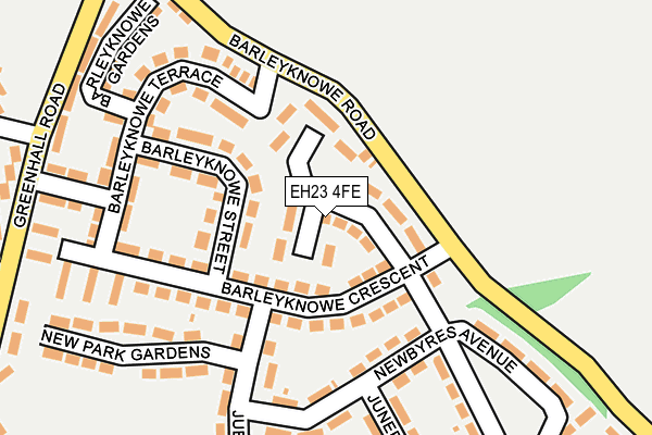 EH23 4FE map - OS OpenMap – Local (Ordnance Survey) EH23 4FE map - OS OpenMap – Local (Ordnance Survey)