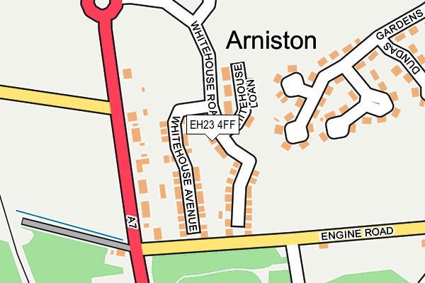 EH23 4FF map - OS OpenMap – Local (Ordnance Survey) EH23 4FF map - OS OpenMap – Local (Ordnance Survey)