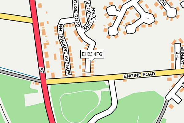 EH23 4FG map - OS OpenMap – Local (Ordnance Survey) EH23 4FG map - OS OpenMap – Local (Ordnance Survey)