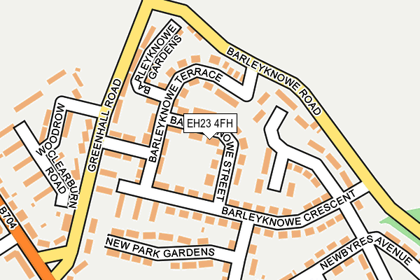 EH23 4FH map - OS OpenMap – Local (Ordnance Survey) EH23 4FH map - OS OpenMap – Local (Ordnance Survey)