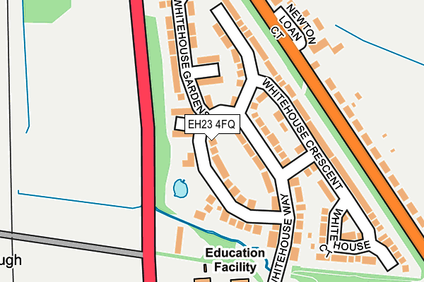 EH23 4FQ map - OS OpenMap – Local (Ordnance Survey) EH23 4FQ map - OS OpenMap – Local (Ordnance Survey)