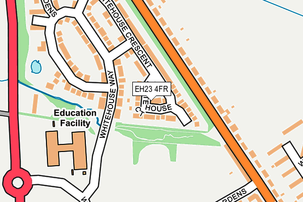 EH23 4FR map - OS OpenMap – Local (Ordnance Survey) EH23 4FR map - OS OpenMap – Local (Ordnance Survey)