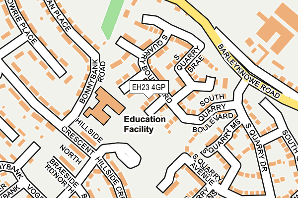 EH23 4GP map - OS OpenMap – Local (Ordnance Survey) EH23 4GP map - OS OpenMap – Local (Ordnance Survey)