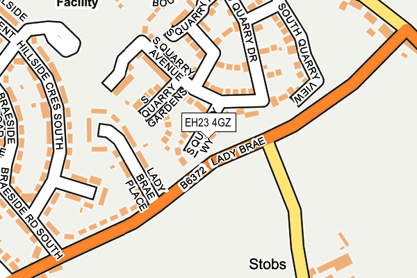 EH23 4GZ map - OS OpenMap – Local (Ordnance Survey) EH23 4GZ map - OS OpenMap – Local (Ordnance Survey)