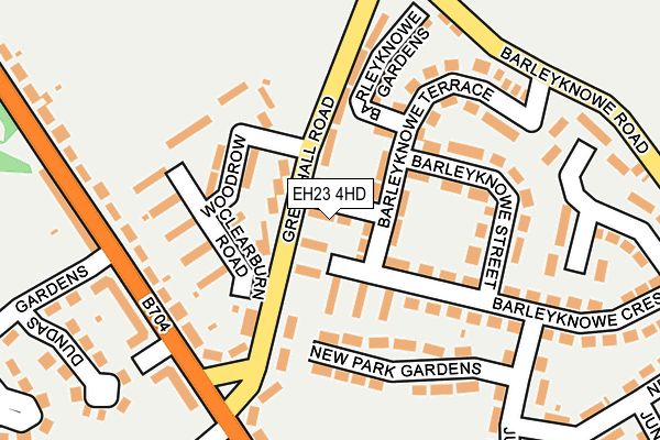 EH23 4HD map - OS OpenMap – Local (Ordnance Survey) EH23 4HD map - OS OpenMap – Local (Ordnance Survey)