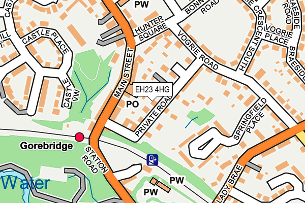 EH23 4HG map - OS OpenMap – Local (Ordnance Survey) EH23 4HG map - OS OpenMap – Local (Ordnance Survey)