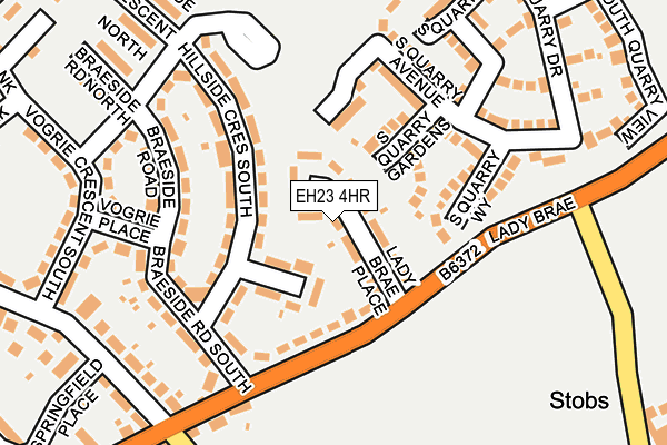EH23 4HR map - OS OpenMap – Local (Ordnance Survey) EH23 4HR map - OS OpenMap – Local (Ordnance Survey)