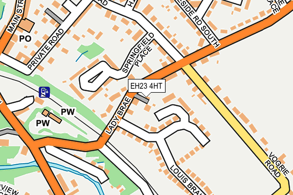 EH23 4HT map - OS OpenMap – Local (Ordnance Survey) EH23 4HT map - OS OpenMap – Local (Ordnance Survey)