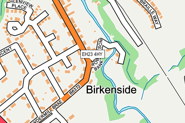 EH23 4HY map - OS OpenMap – Local (Ordnance Survey) EH23 4HY map - OS OpenMap – Local (Ordnance Survey)