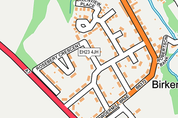 EH23 4JH map - OS OpenMap – Local (Ordnance Survey) EH23 4JH map - OS OpenMap – Local (Ordnance Survey)