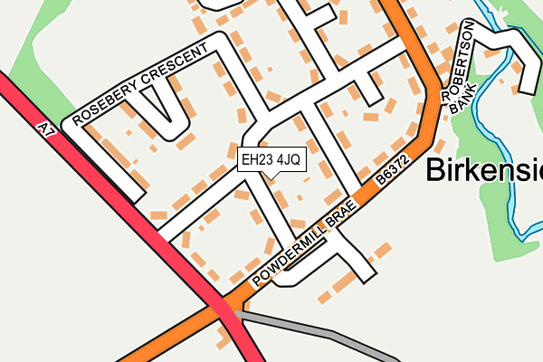 EH23 4JQ map - OS OpenMap – Local (Ordnance Survey) EH23 4JQ map - OS OpenMap – Local (Ordnance Survey)