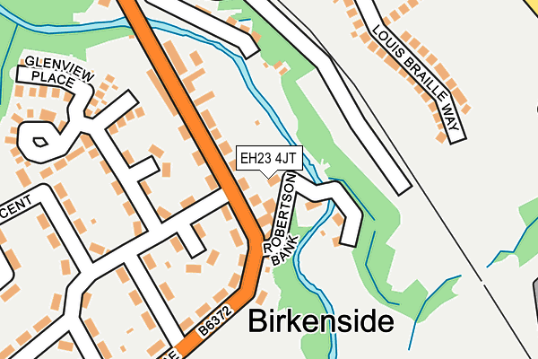 EH23 4JT map - OS OpenMap – Local (Ordnance Survey) EH23 4JT map - OS OpenMap – Local (Ordnance Survey)