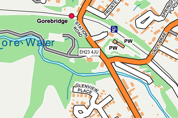 EH23 4JU map - OS OpenMap – Local (Ordnance Survey) EH23 4JU map - OS OpenMap – Local (Ordnance Survey)