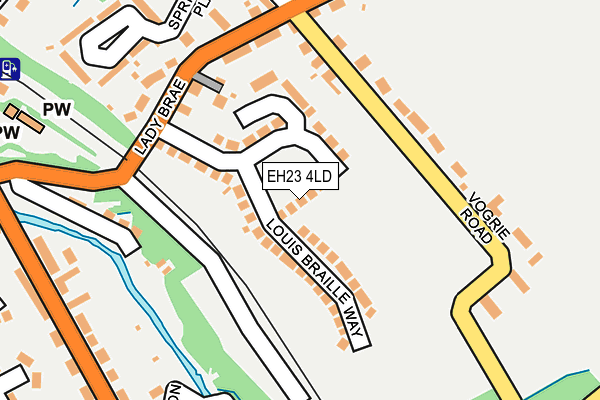 EH23 4LD map - OS OpenMap – Local (Ordnance Survey) EH23 4LD map - OS OpenMap – Local (Ordnance Survey)