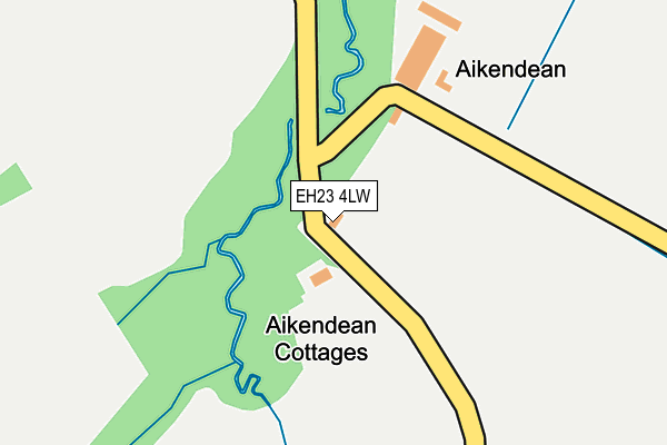 EH23 4LW map - OS OpenMap – Local (Ordnance Survey) EH23 4LW map - OS OpenMap – Local (Ordnance Survey)