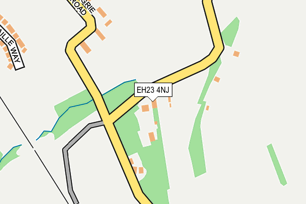 EH23 4NJ map - OS OpenMap – Local (Ordnance Survey) EH23 4NJ map - OS OpenMap – Local (Ordnance Survey)