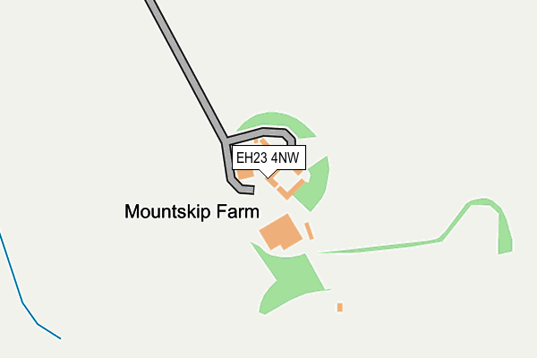 EH23 4NW map - OS OpenMap – Local (Ordnance Survey) EH23 4NW map - OS OpenMap – Local (Ordnance Survey)