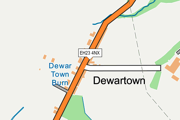 EH23 4NX map - OS OpenMap – Local (Ordnance Survey) EH23 4NX map - OS OpenMap – Local (Ordnance Survey)