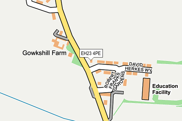 EH23 4PE map - OS OpenMap – Local (Ordnance Survey) EH23 4PE map - OS OpenMap – Local (Ordnance Survey)