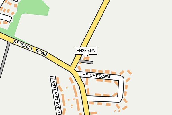 EH23 4PN map - OS OpenMap – Local (Ordnance Survey) EH23 4PN map - OS OpenMap – Local (Ordnance Survey)