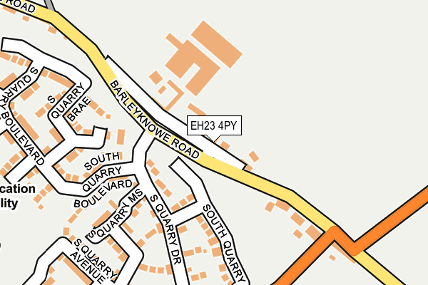EH23 4PY map - OS OpenMap – Local (Ordnance Survey) EH23 4PY map - OS OpenMap – Local (Ordnance Survey)