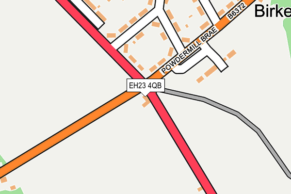 EH23 4QB map - OS OpenMap – Local (Ordnance Survey) EH23 4QB map - OS OpenMap – Local (Ordnance Survey)