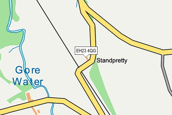 EH23 4QG map - OS OpenMap – Local (Ordnance Survey) EH23 4QG map - OS OpenMap – Local (Ordnance Survey)