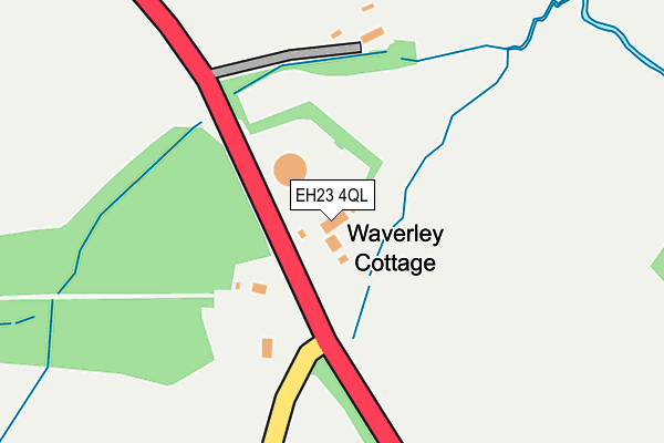 EH23 4QL map - OS OpenMap – Local (Ordnance Survey) EH23 4QL map - OS OpenMap – Local (Ordnance Survey)