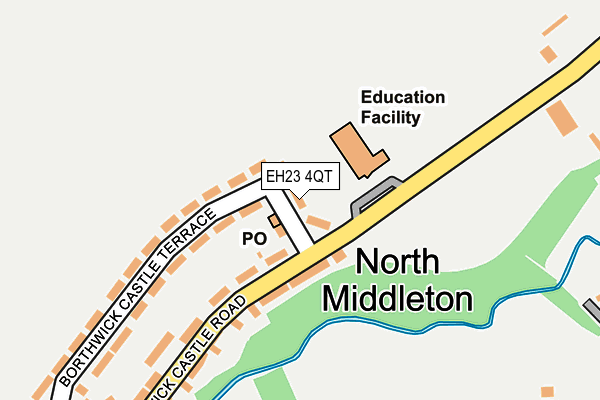 EH23 4QT map - OS OpenMap – Local (Ordnance Survey) EH23 4QT map - OS OpenMap – Local (Ordnance Survey)