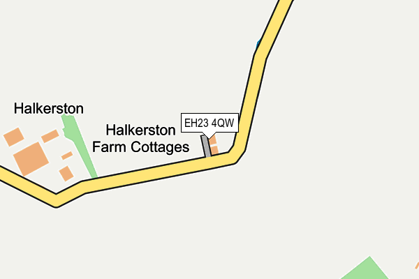 EH23 4QW map - OS OpenMap – Local (Ordnance Survey) EH23 4QW map - OS OpenMap – Local (Ordnance Survey)