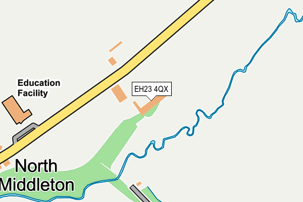 EH23 4QX map - OS OpenMap – Local (Ordnance Survey) EH23 4QX map - OS OpenMap – Local (Ordnance Survey)