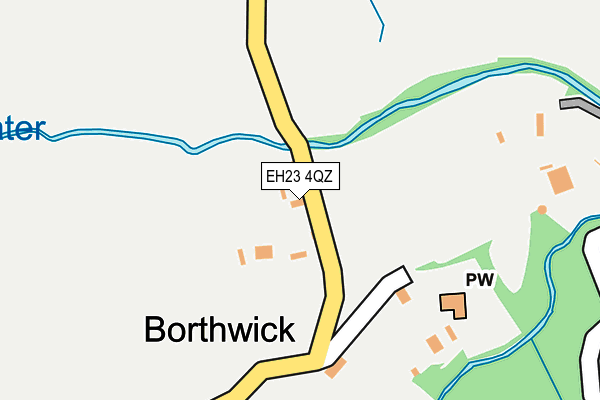 EH23 4QZ map - OS OpenMap – Local (Ordnance Survey) EH23 4QZ map - OS OpenMap – Local (Ordnance Survey)