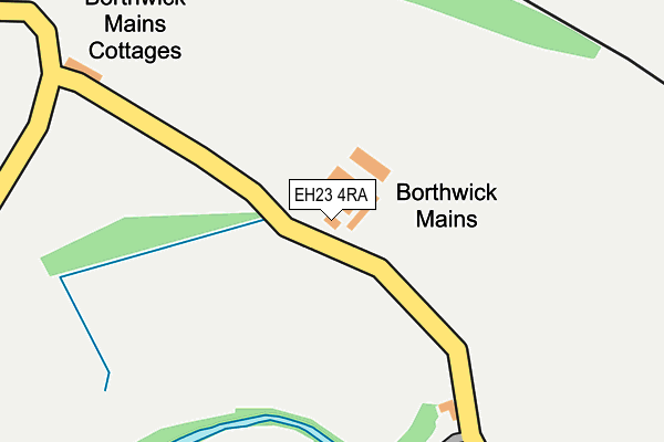 EH23 4RA map - OS OpenMap – Local (Ordnance Survey) EH23 4RA map - OS OpenMap – Local (Ordnance Survey)