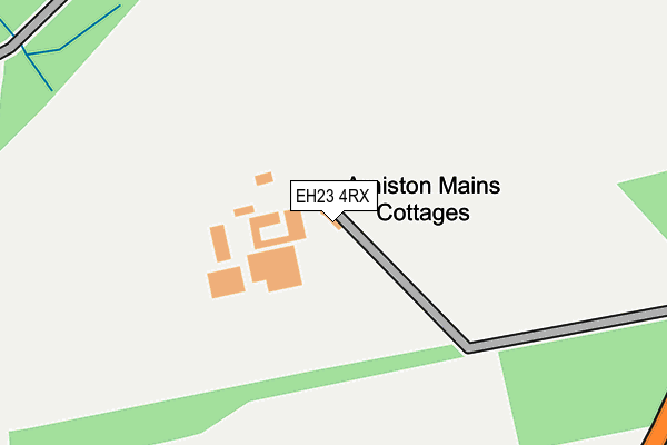 EH23 4RX map - OS OpenMap – Local (Ordnance Survey) EH23 4RX map - OS OpenMap – Local (Ordnance Survey)