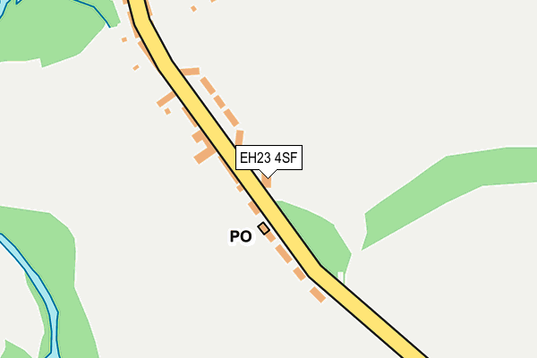EH23 4SF map - OS OpenMap – Local (Ordnance Survey) EH23 4SF map - OS OpenMap – Local (Ordnance Survey)