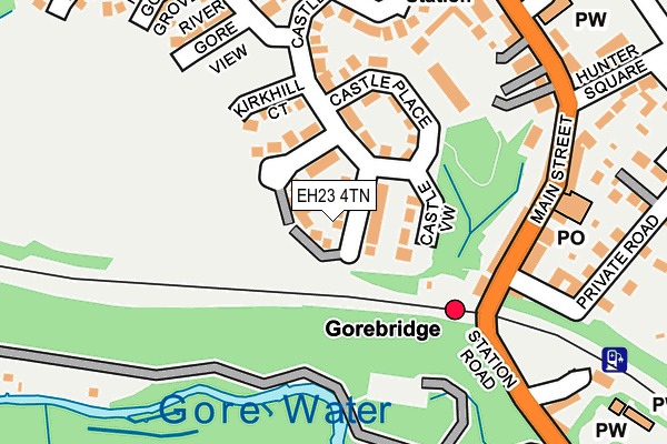 EH23 4TN map - OS OpenMap – Local (Ordnance Survey) EH23 4TN map - OS OpenMap – Local (Ordnance Survey)