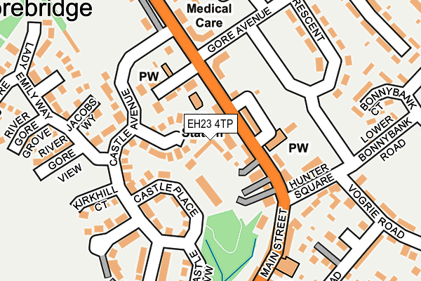 EH23 4TP map - OS OpenMap – Local (Ordnance Survey) EH23 4TP map - OS OpenMap – Local (Ordnance Survey)