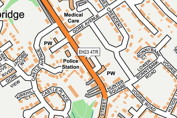 EH23 4TR map - OS OpenMap – Local (Ordnance Survey) EH23 4TR map - OS OpenMap – Local (Ordnance Survey)