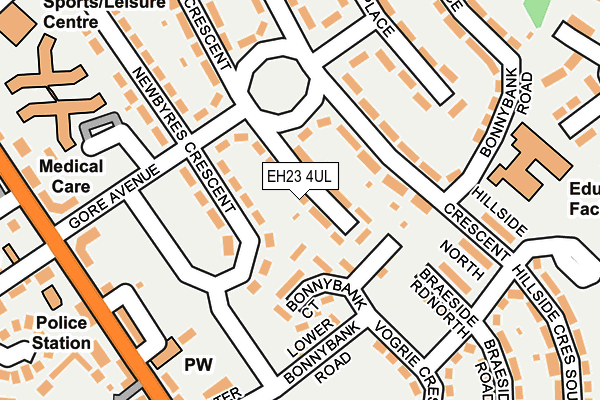 EH23 4UL map - OS OpenMap – Local (Ordnance Survey) EH23 4UL map - OS OpenMap – Local (Ordnance Survey)