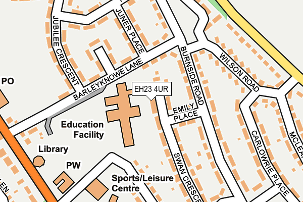 EH23 4UR map - OS OpenMap – Local (Ordnance Survey) EH23 4UR map - OS OpenMap – Local (Ordnance Survey)
