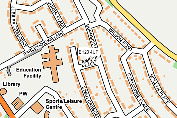 EH23 4UT map - OS OpenMap – Local (Ordnance Survey) EH23 4UT map - OS OpenMap – Local (Ordnance Survey)