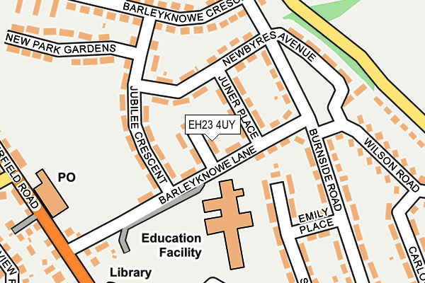 EH23 4UY map - OS OpenMap – Local (Ordnance Survey) EH23 4UY map - OS OpenMap – Local (Ordnance Survey)