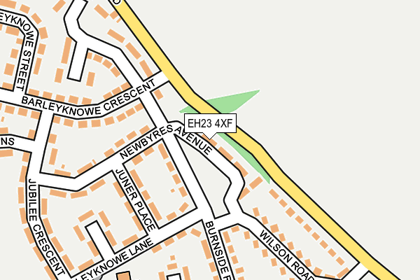 EH23 4XF map - OS OpenMap – Local (Ordnance Survey) EH23 4XF map - OS OpenMap – Local (Ordnance Survey)