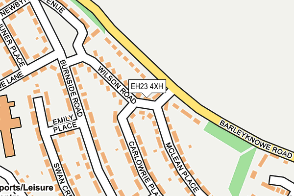 EH23 4XH map - OS OpenMap – Local (Ordnance Survey) EH23 4XH map - OS OpenMap – Local (Ordnance Survey)