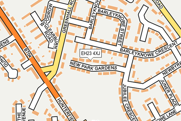 EH23 4XJ map - OS OpenMap – Local (Ordnance Survey) EH23 4XJ map - OS OpenMap – Local (Ordnance Survey)