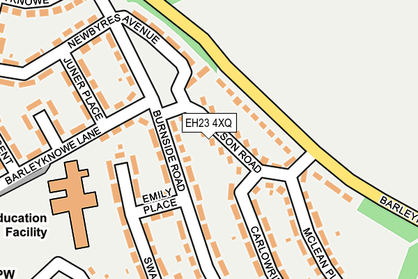 EH23 4XQ map - OS OpenMap – Local (Ordnance Survey) EH23 4XQ map - OS OpenMap – Local (Ordnance Survey)