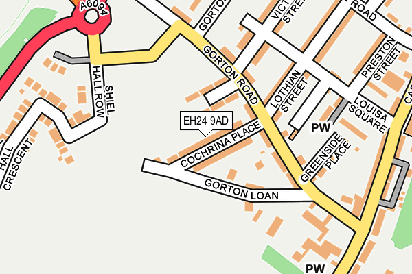 EH24 9AD map - OS OpenMap – Local (Ordnance Survey) EH24 9AD map - OS OpenMap – Local (Ordnance Survey)