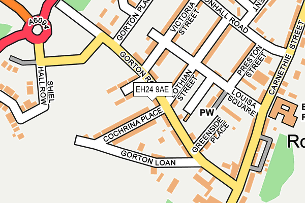 EH24 9AE map - OS OpenMap – Local (Ordnance Survey) EH24 9AE map - OS OpenMap – Local (Ordnance Survey)